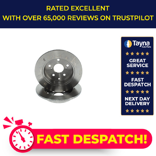 Brake discs pair solid - pair, fits