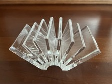 Guzzini Vintage Lucite Business Card/Letter Holder Made In Italy 1980s Retro