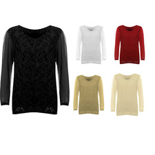 Womens Plus Size Lace Lined