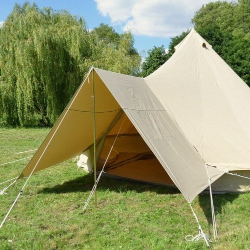 Bell tent cotton canvas awning - tent,