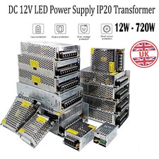 DC 12V LED Driver Power Supply Transformer  12W-720W Switching LED Lighting PSU