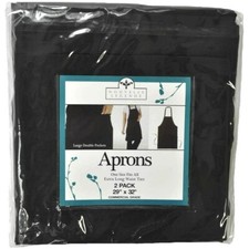 Black Aprons Large Double