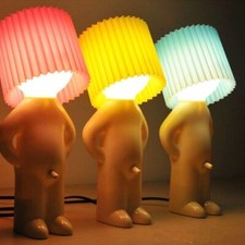 UK Creative Small Night Light LED Naughty Boy Lamp Desktop Lights Reading Lights