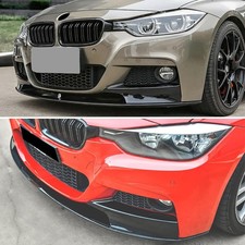 FRONT BUMPER SPOILER SPLITTER LIP GLOSS BLACK FOR BMW F30 F31 M STYLE 2012- 2018
