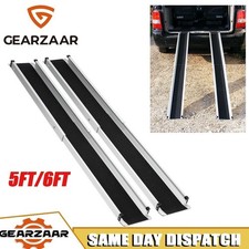 Pair of 5ft /6ft long Telescopic Ramps - Longer Lip for Loading over Car Bumpers