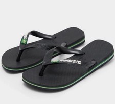 Havaianas Kid’s Brasil Logo Navy Blue Flip Flops UK 8-9C / EU 27-28 / BRA 25-26