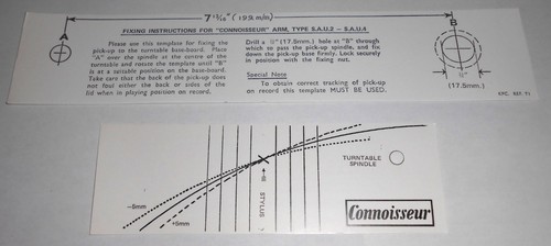 Connoisseur tonearm mounting - connoisseur,