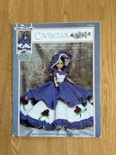 Fibre Craft CROCHET PATTERN Dress And Accessories 15” Doll FCM415 Camelia
