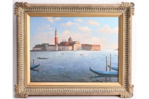Adrian rigby oil canvas - oil, san