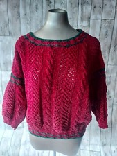 Vintage Wine Chenile Hand Knit