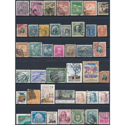 112 stamp selection chile - 112,