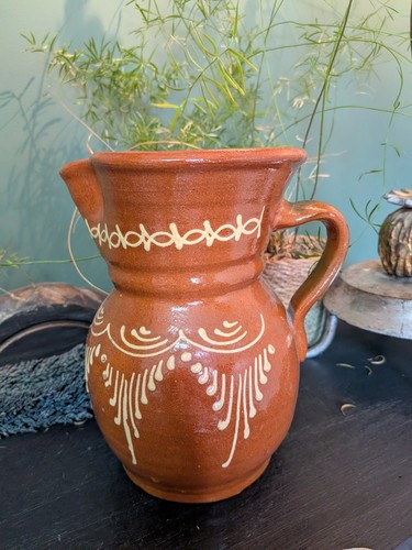 Vintage redware pottery - vintage,
