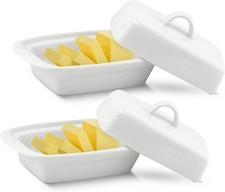 White Porcelain Ceramic Butter