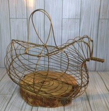 Vintage Wire Chicken Egg
