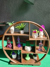 doll house modem oriental style round shelving with plants/ ect 1.12th A