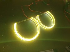 BMW E46 DTM style Angel Eye Halo 133mm LED Acrylic Lights Xenon HID Projector 