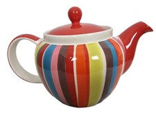 Whittard Of Chelsea Tea Pot Handpainted Striped Chatsford Holds 2 Pints 