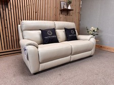 Lay-Z-Boy Winchester 3 Seater Sofa, Cream, Leather  RRP £1690