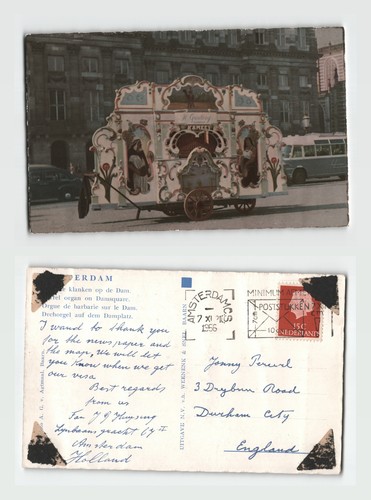 Postcard amsterdam dam - amsterdam,
