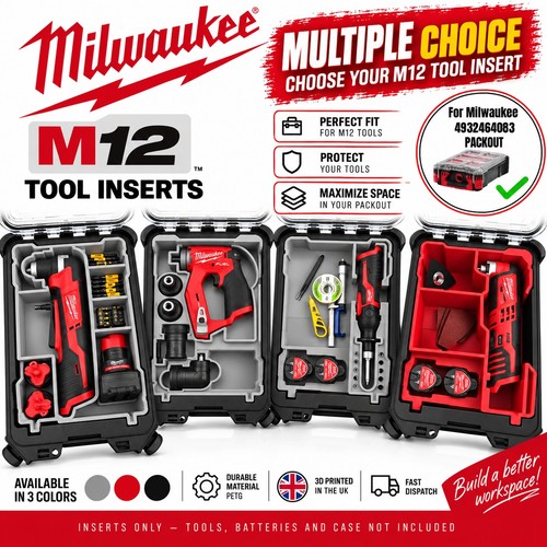 Milwaukee packout insert - packout, m12