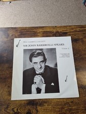 Sir John Barbirolli Speaks