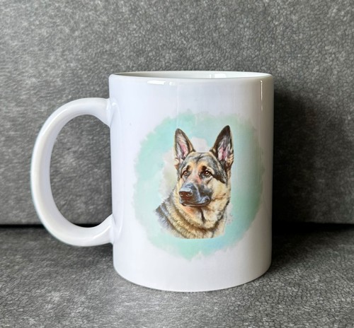 German shepherd dog - shepherd, coffee
