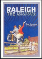 Modern postcard raleigh - postcard:, gold