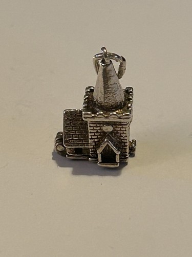 Vintage silver charm - silver,