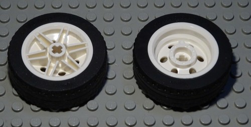 Lego wheel 5x20 white - wheel,