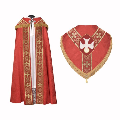 Red cope stole set - with, holy