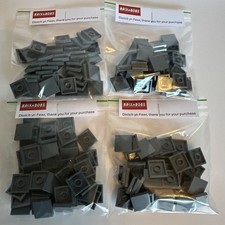 LEGO NEW 2x2 Flat Dark Grey