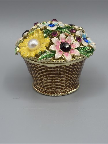 Basket flowers jeweled - flowers,
