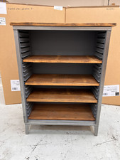 Industrial Bookcase Large Storage Unit Rustic Shelving Sturdy Display Cabinet
