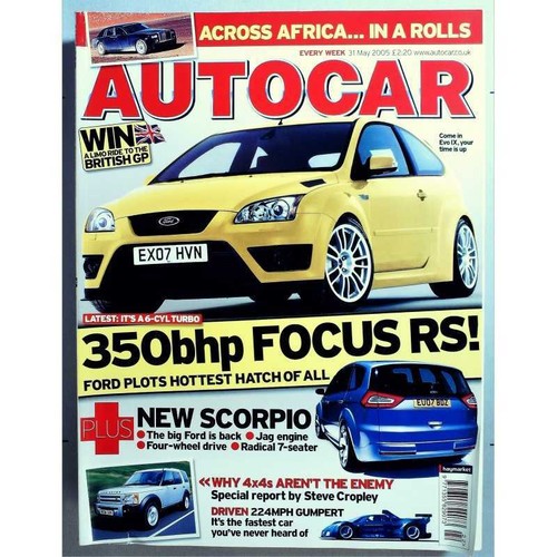 Autocar magazine may 2005 - autocar,