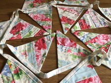 Patchwork Bunting Made With Cath Kidston Floral & Spots Fabrics 15 Flags 2.9M