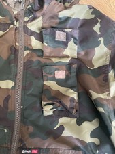 Schott Nyc Reversible Camouflage Jacket Size Medium