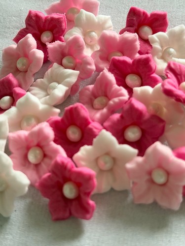 Mixed pink white edible - 50, x