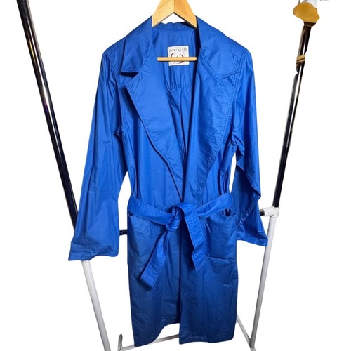 Vtg doncaster blue trench coat - blue,