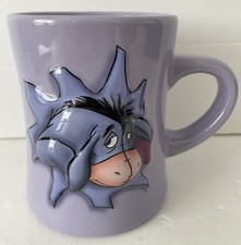 Eeyore 3D Large Mug Disney Store Exclusive Lilac/Purple - Good used condition  