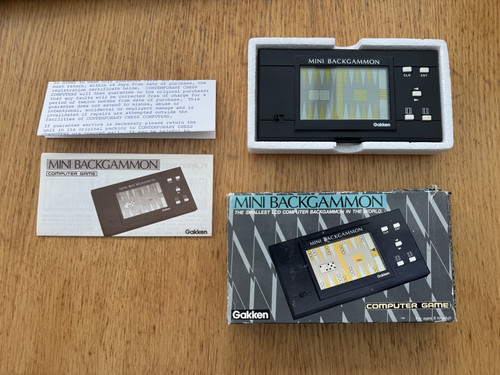 Gakken mini backgammon - mini,