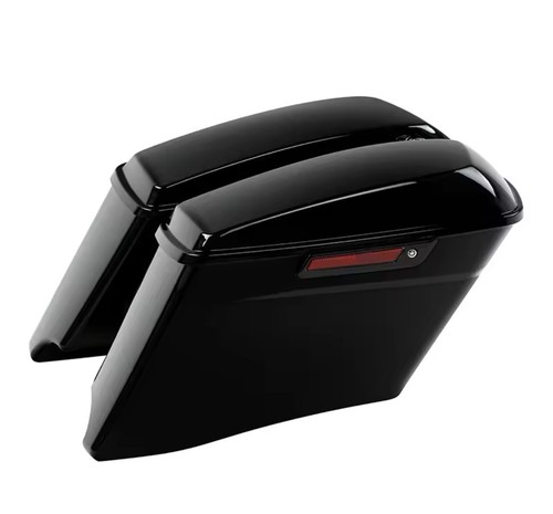 Vivid black hard saddle bags - saddle,