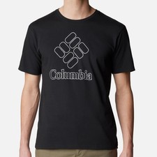 Columbia Pacific Crossing 2 Graphic Short Sleeve Tee Men's T-Shirt Black M