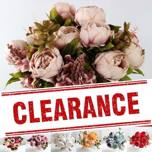 Heads silk peony artificial - heads,