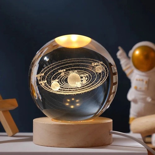Moon galaxy crystal - 3d, ball