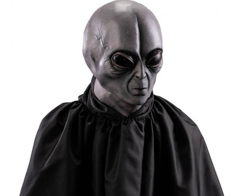 Grey alien mask - alien, ufo