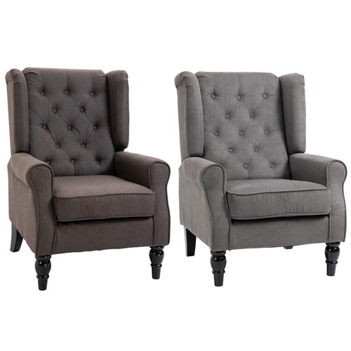 Button tufted accent chair - accent,