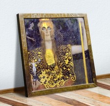 Gustav Klimt Pallas Anthene CANVAS WALL ART PICTURE PRINT PAINTING GOLD