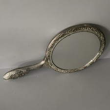 Vintage Hand Mirror Silver