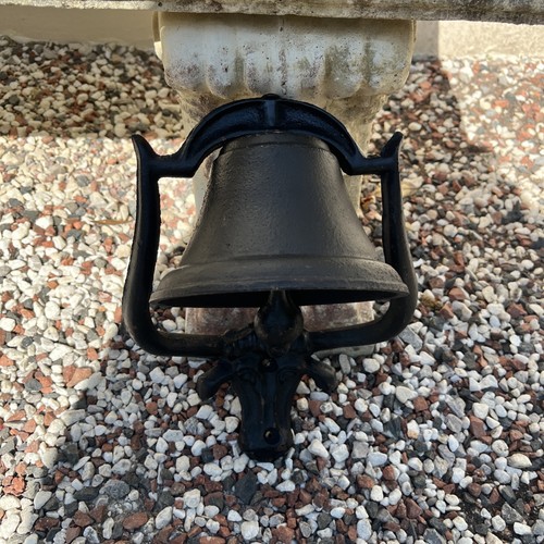 Vintage cast iron door bell - vintage,