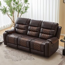 Modern Leather 3-Seater